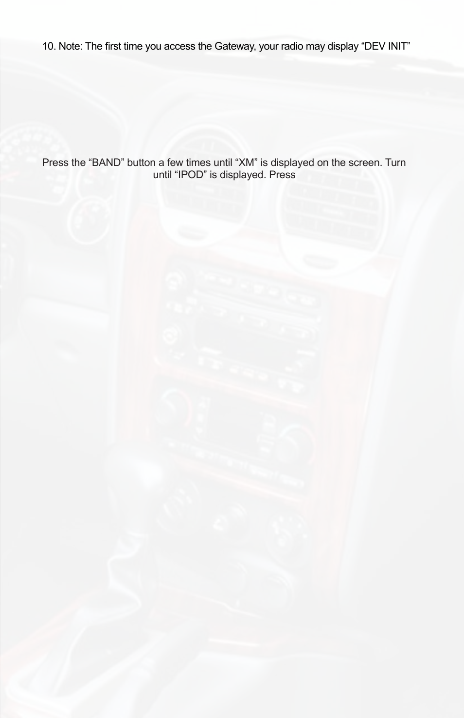 Ipod operation | iSimple AAMP OF AMERICA PGHGM5 User Manual | Page 7 / 14