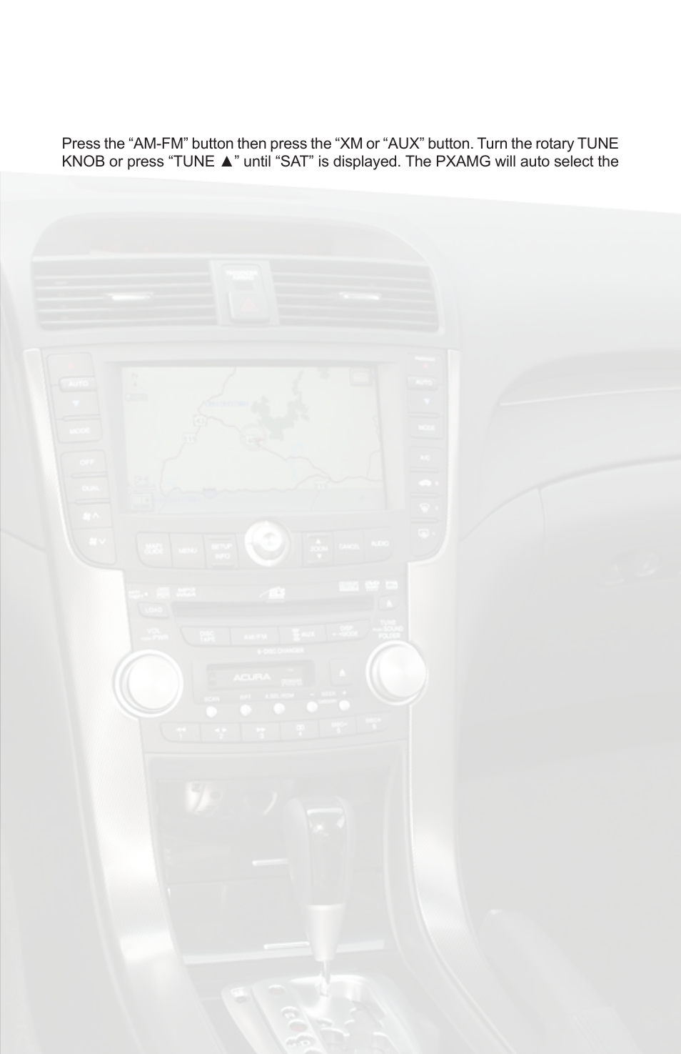 Selecting factory installed sat (if equipped) | iSimple PGHHD2C User Manual | Page 9 / 12