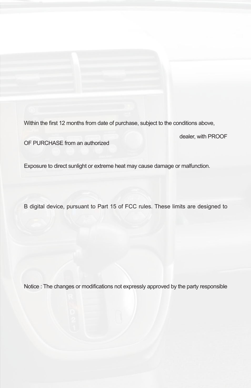 Warranty, One year limited warranty, Warning | Fcc class b radio frequency interference statement | iSimple ISHD11 User Manual | Page 9 / 12