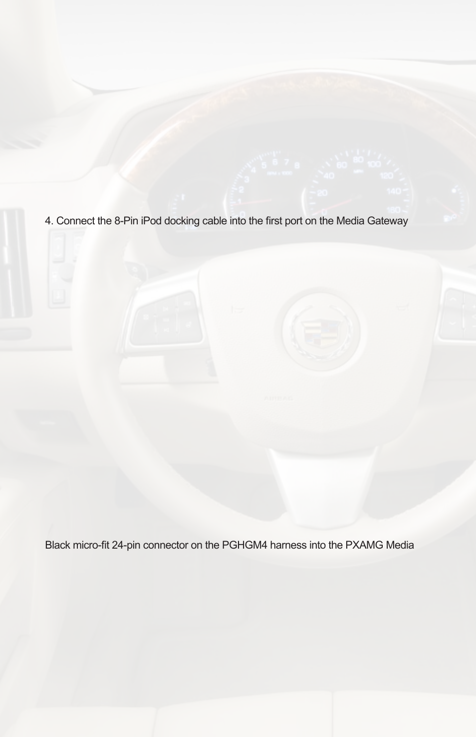 Installation | iSimple CADILLAC STS PGHGM4 User Manual | Page 6 / 16