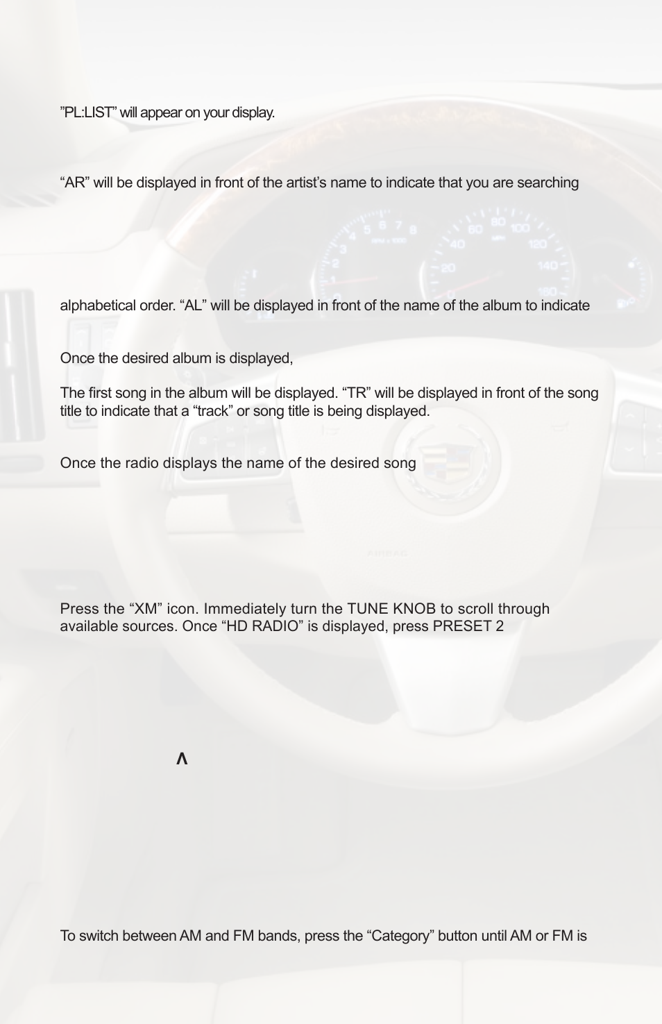 Hd radio operation | iSimple CADILLAC STS PGHGM4 User Manual | Page 8 / 16