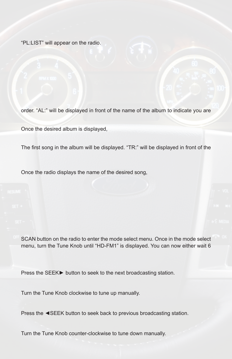 Hd radio operation (non-navigation radios), Browsing example: browse by artist | iSimple PGHFD1 User Manual | Page 14 / 22