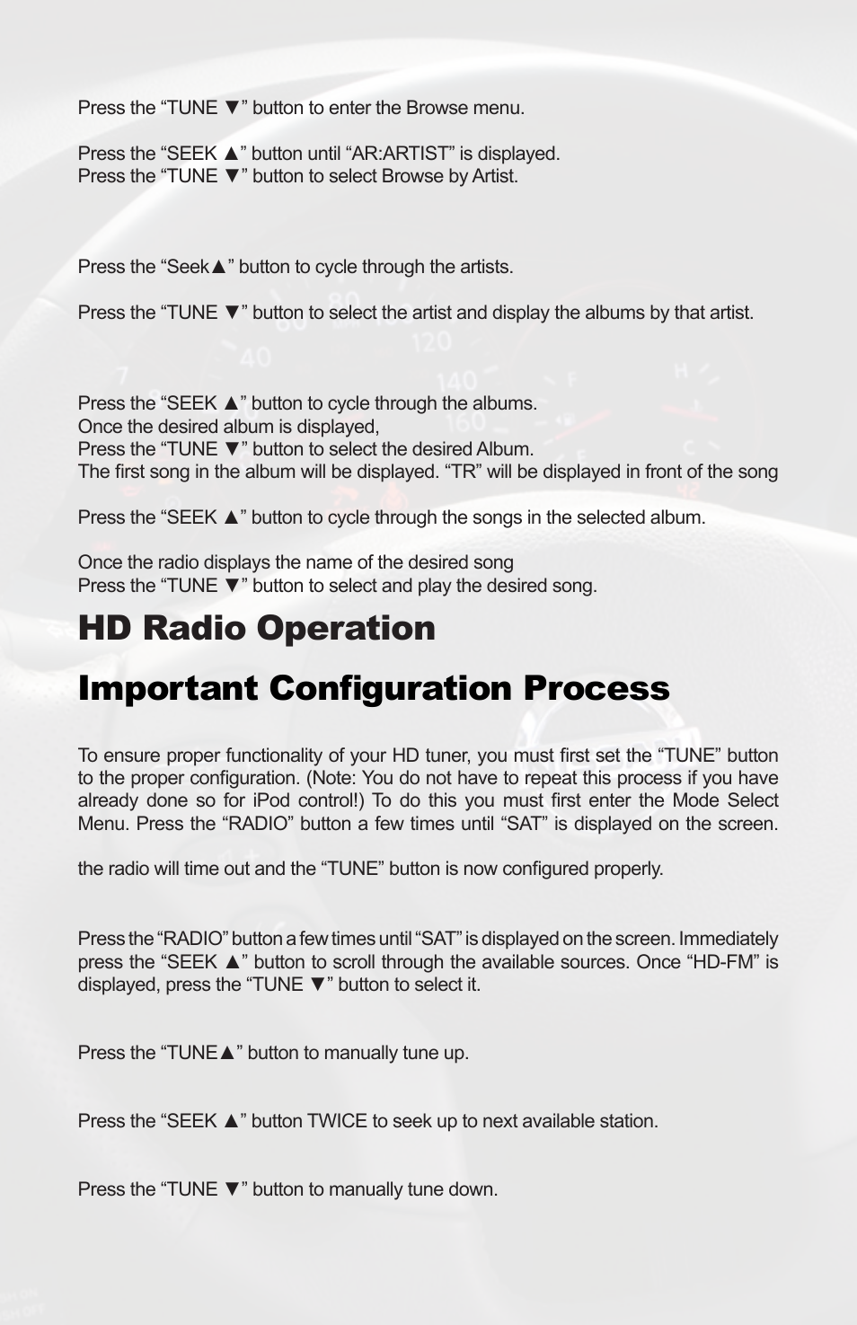 Hd radio operation important configuration process | iSimple PGHNI2 User Manual | Page 28 / 42