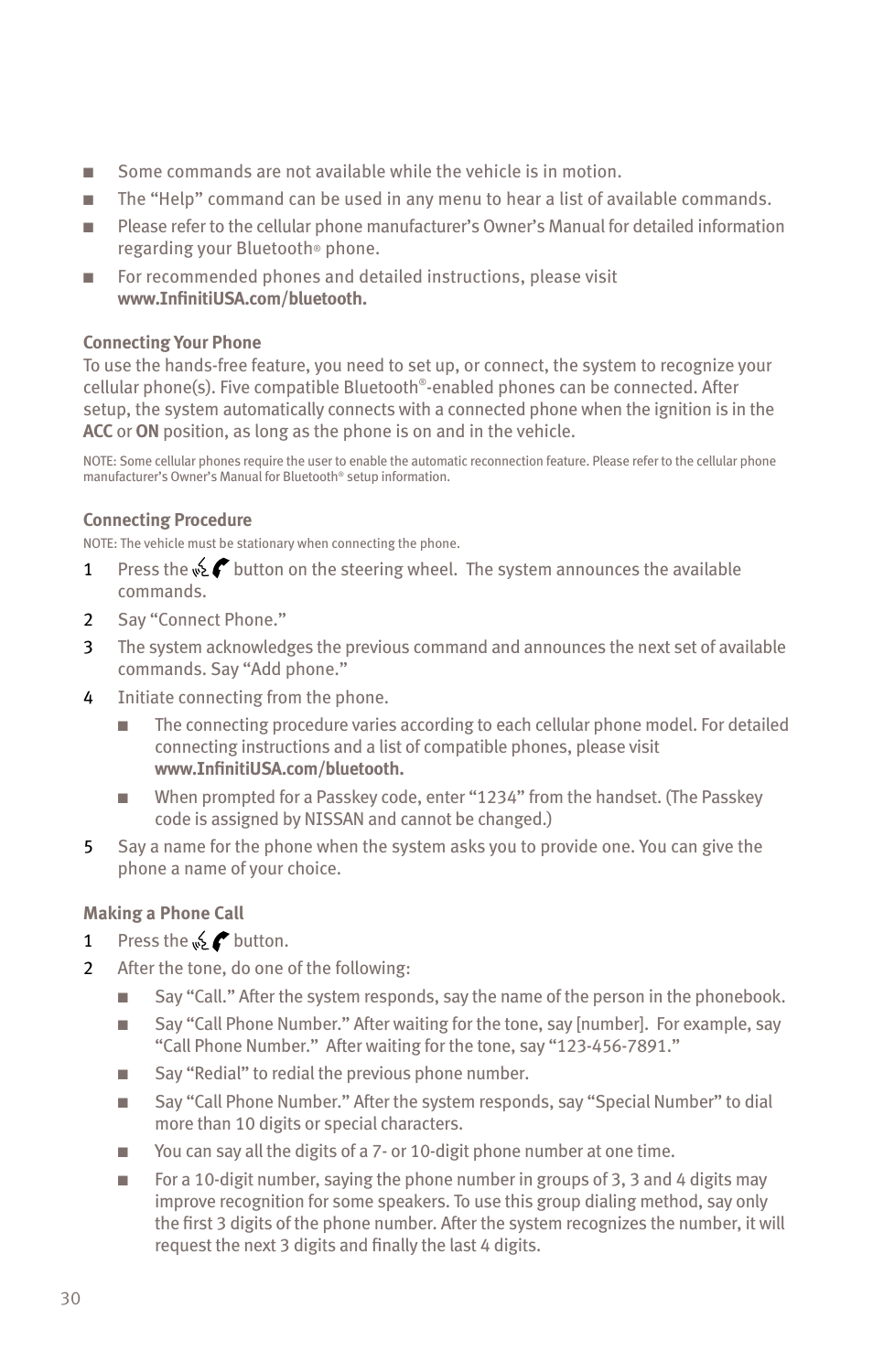 Infiniti EX35 User Manual | Page 32 / 48