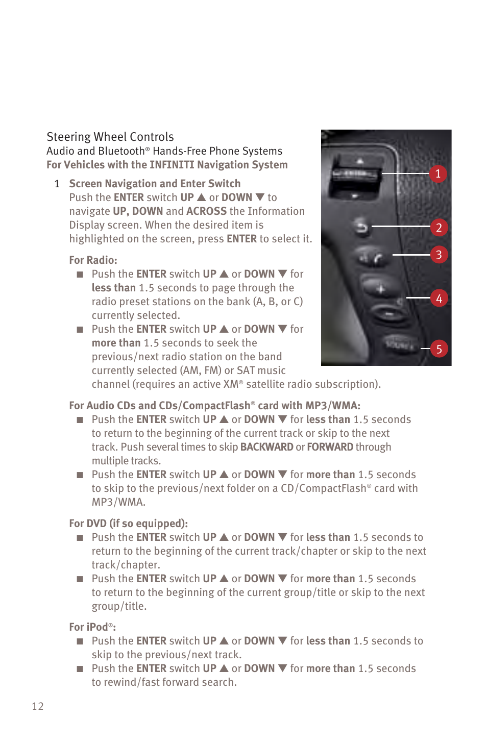 Infiniti M45 User Manual | Page 14 / 48
