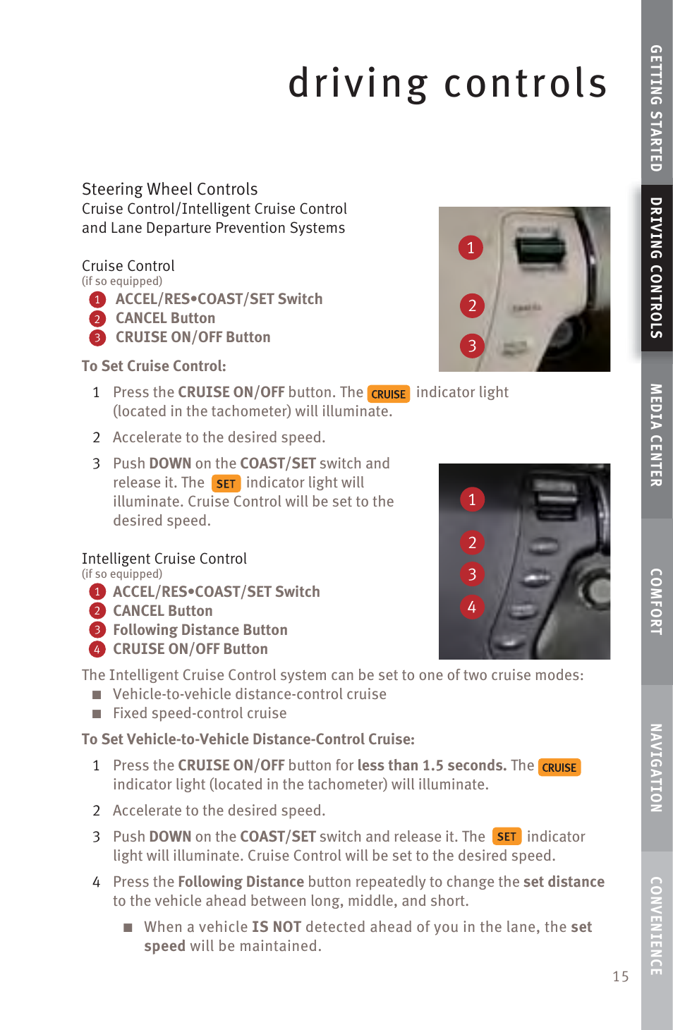 Driving controls | Infiniti M45 User Manual | Page 17 / 48