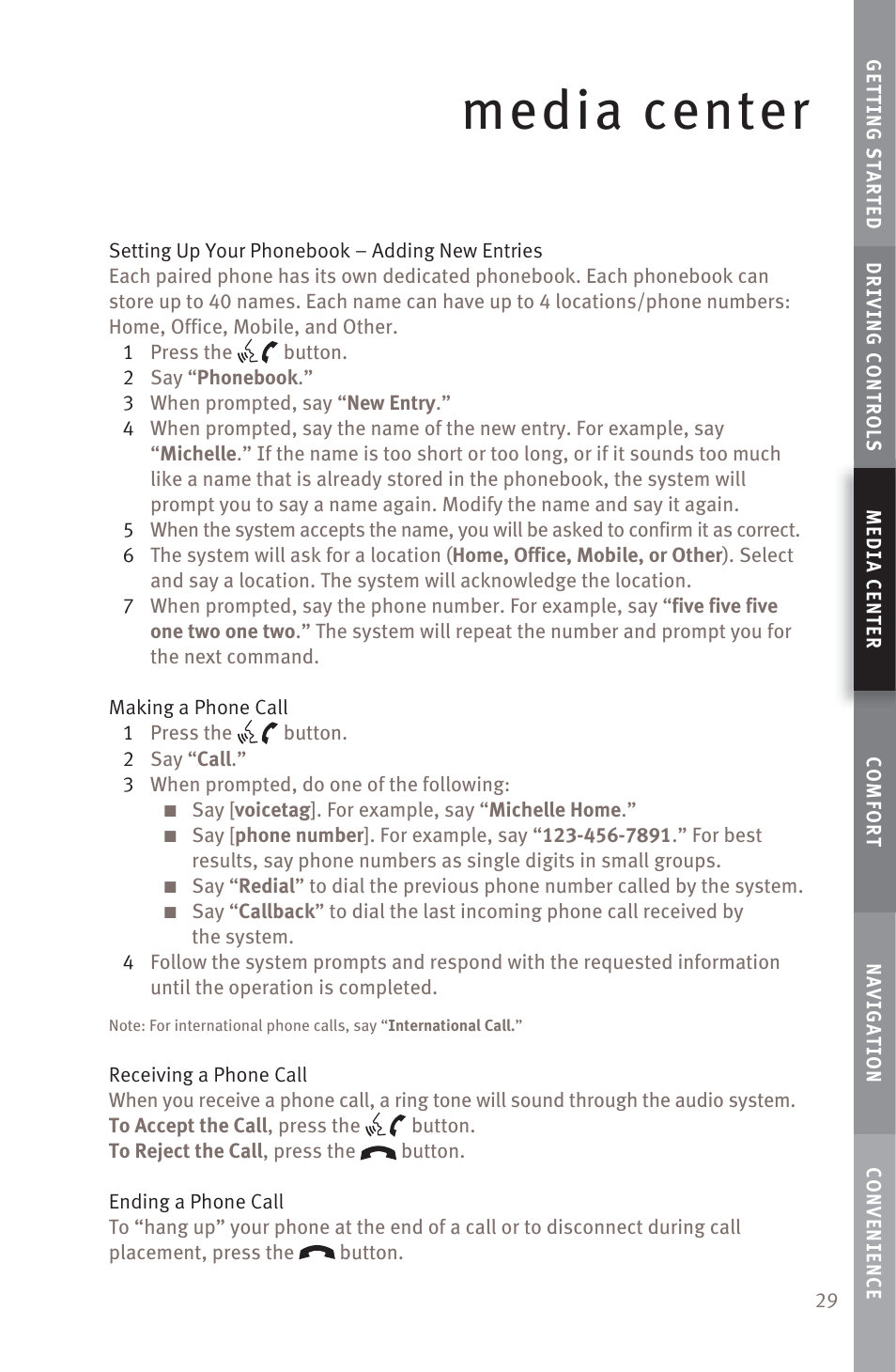 Media center | Infiniti M45 User Manual | Page 31 / 48