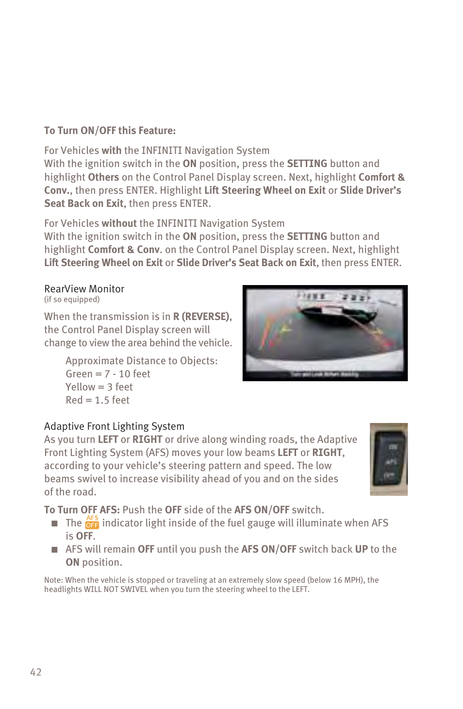 Infiniti M45 User Manual | Page 44 / 48
