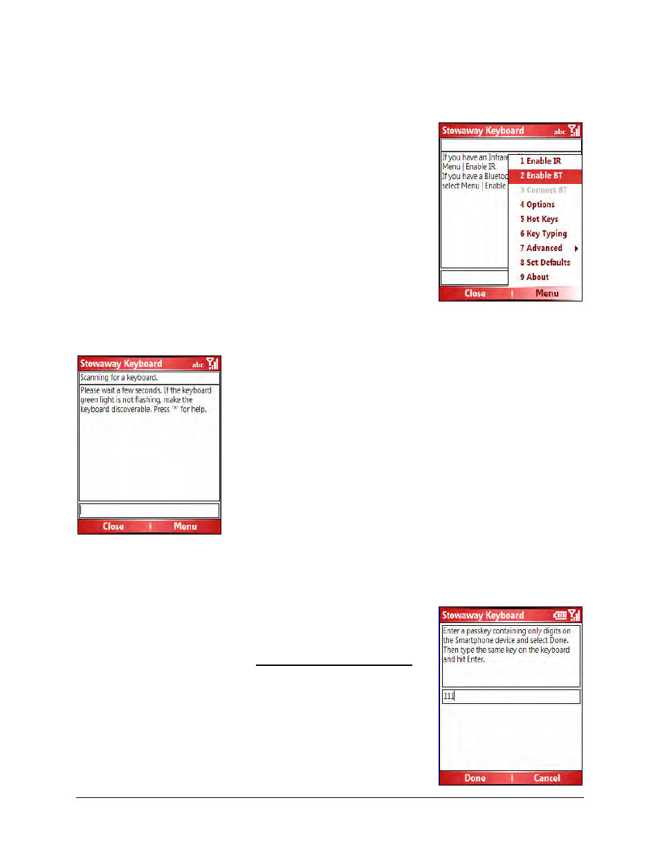 Secured connections | IGo Direct Stowaway Bluetooth Keyboard User Manual | Page 6 / 31