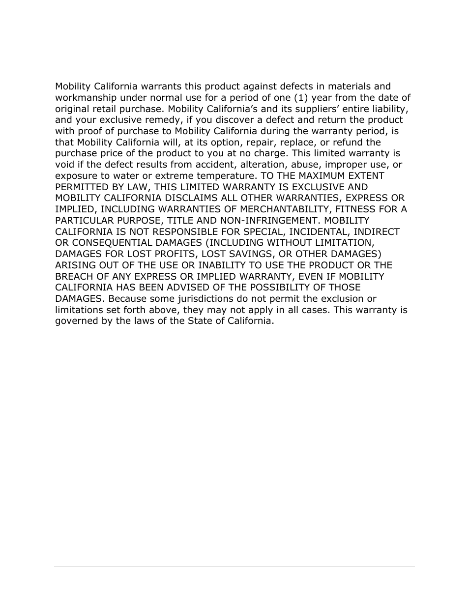 Warranty | IGo Direct 60 User Manual | Page 20 / 30
