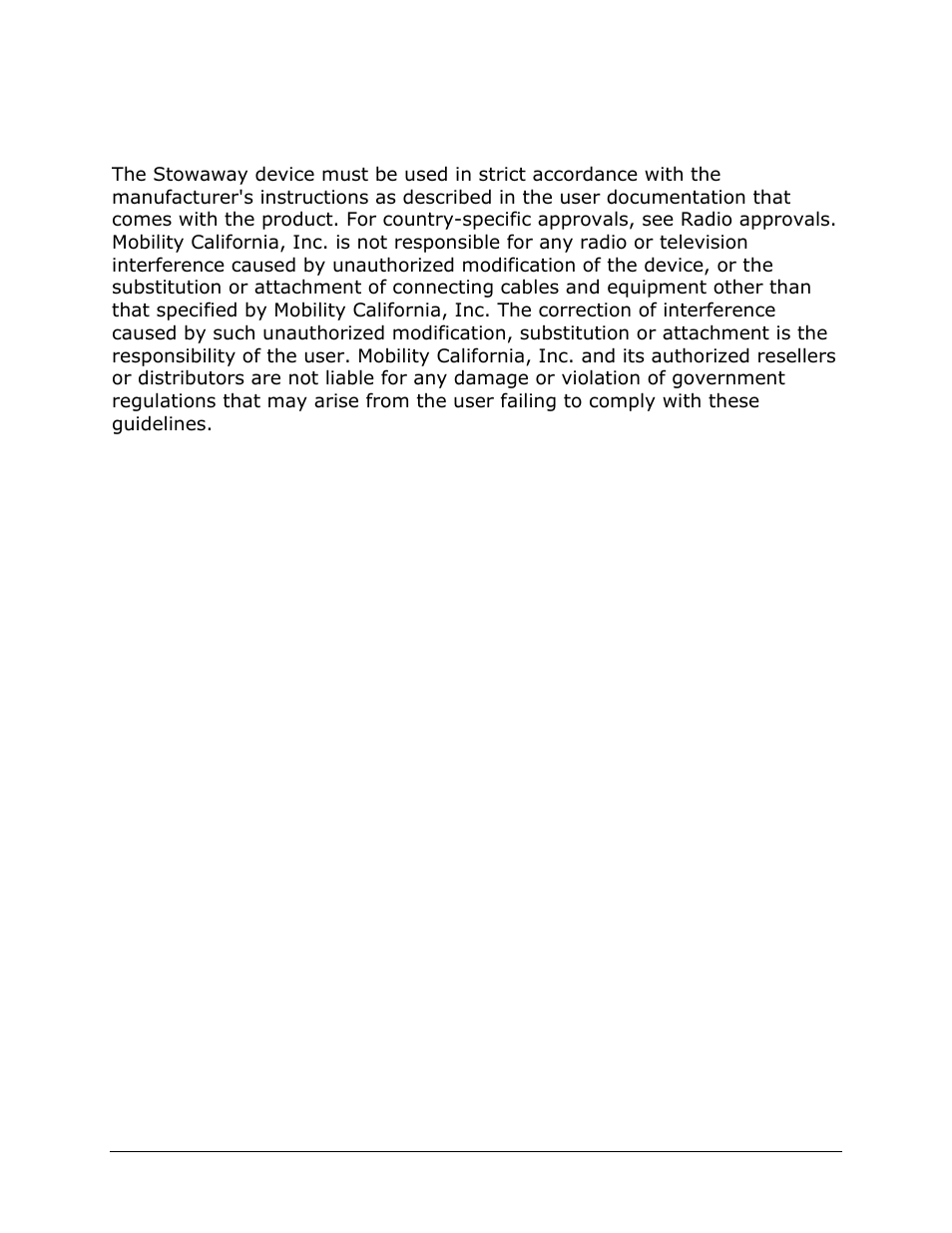 Wireless regulatory information | IGo Direct 60 User Manual | Page 24 / 30