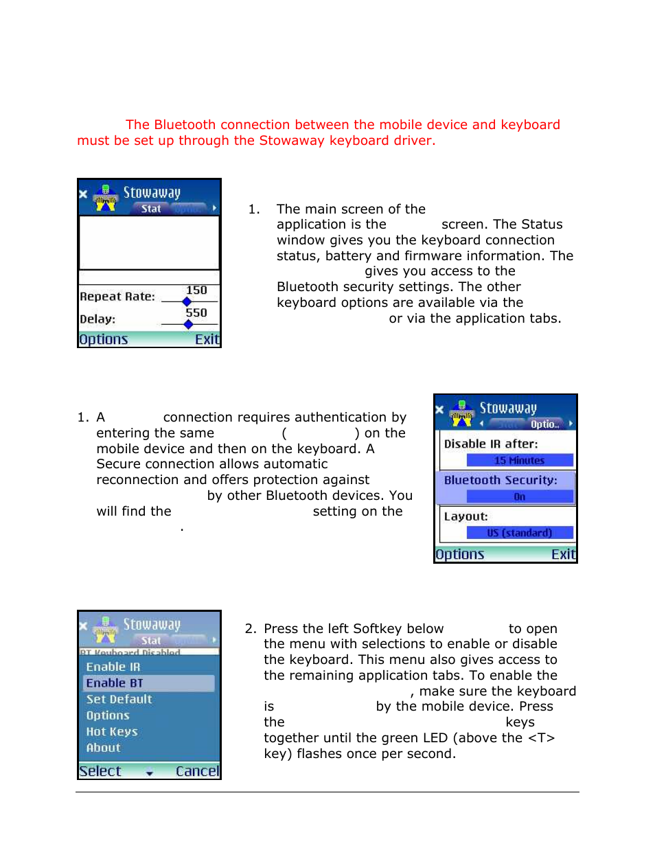 Configuring the keyboard to your device, Secure connections | IGo Direct 60 User Manual | Page 4 / 30