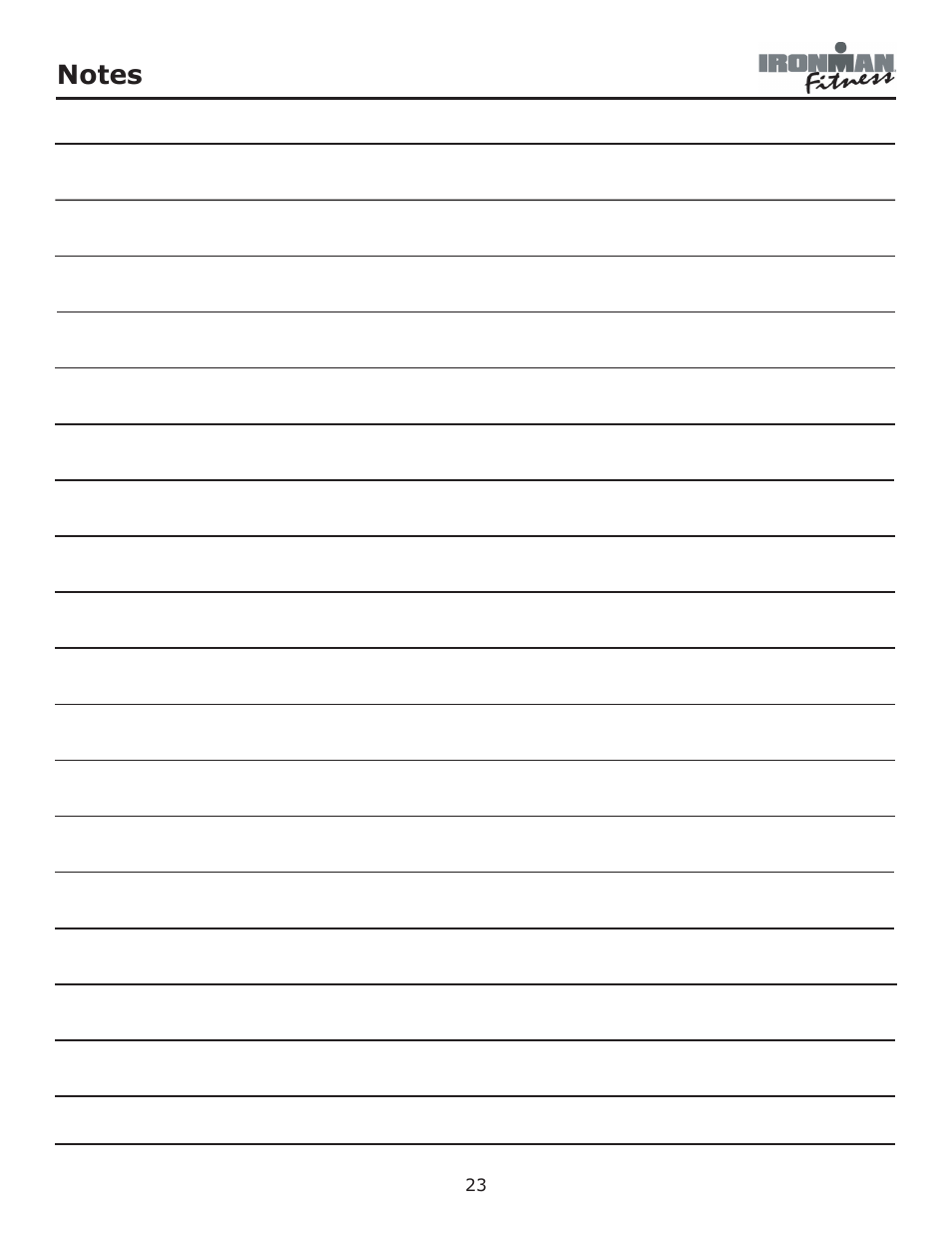 Ironman Fitness Ironman Elliptical 125E User Manual | Page 23 / 24