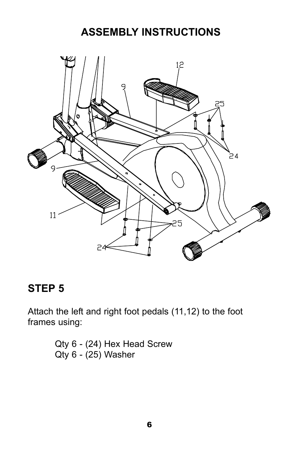 Step 5, Assembly instructions | Ironman Fitness M3EL User Manual | Page 8 / 24