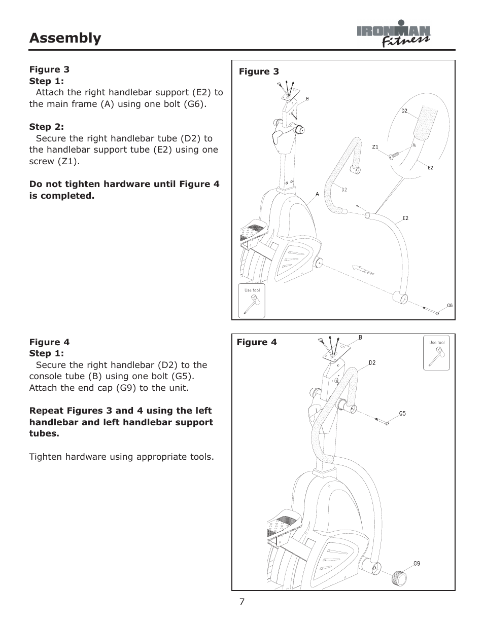 Assembly | Ironman Fitness Alpine User Manual | Page 7 / 24