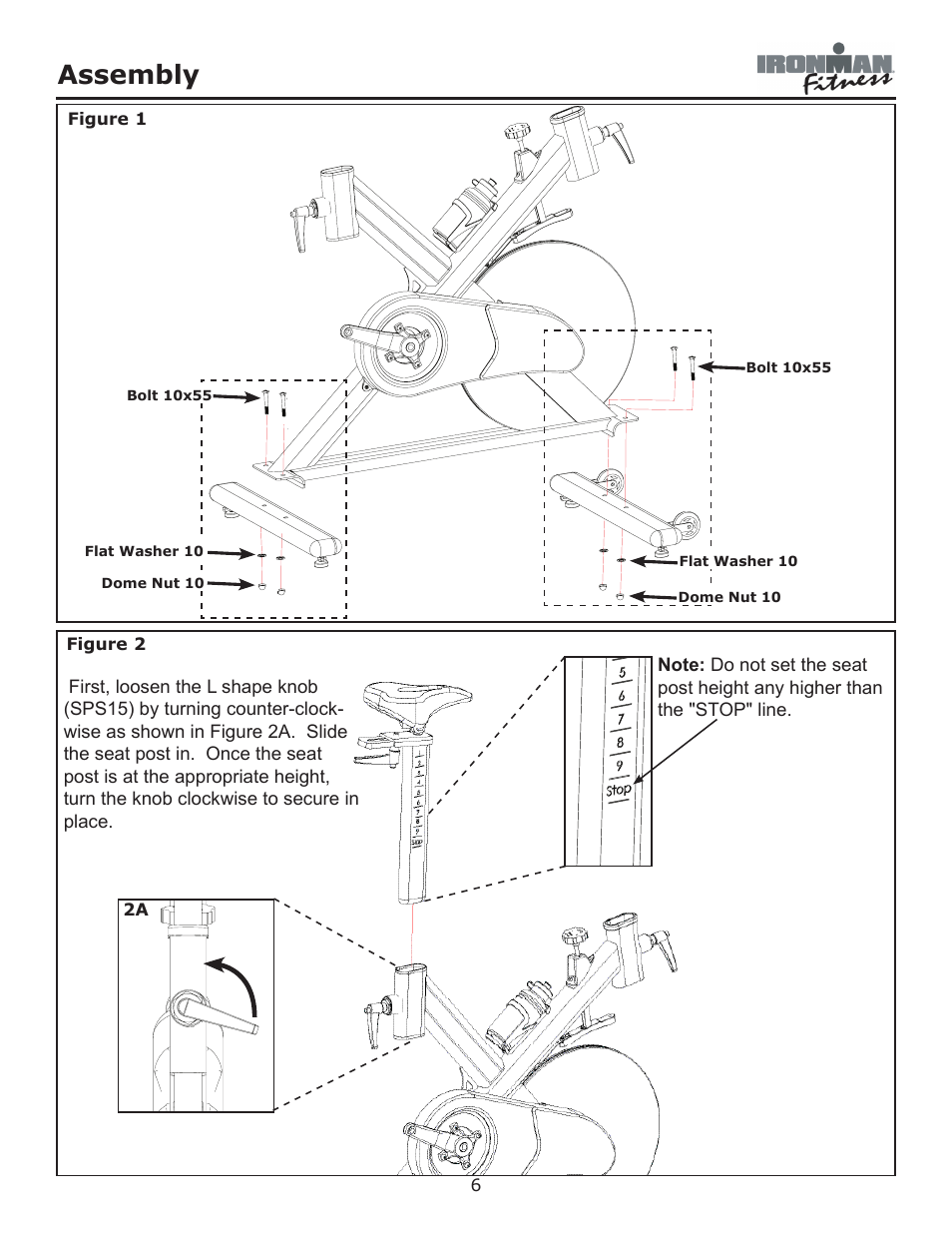 Assembly | Ironman Fitness Crossover User Manual | Page 6 / 15