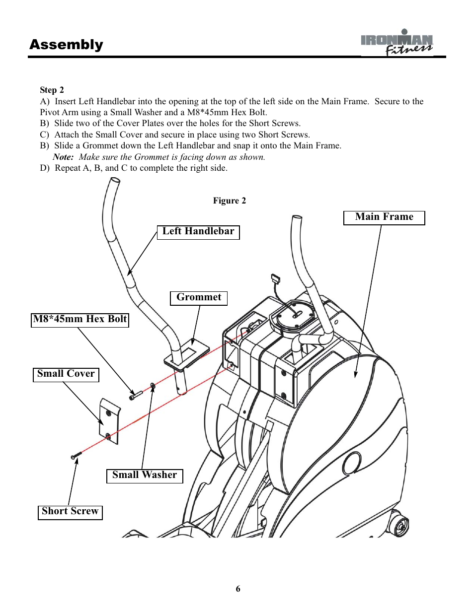 Assembly | Ironman Fitness EVO-1 User Manual | Page 6 / 21