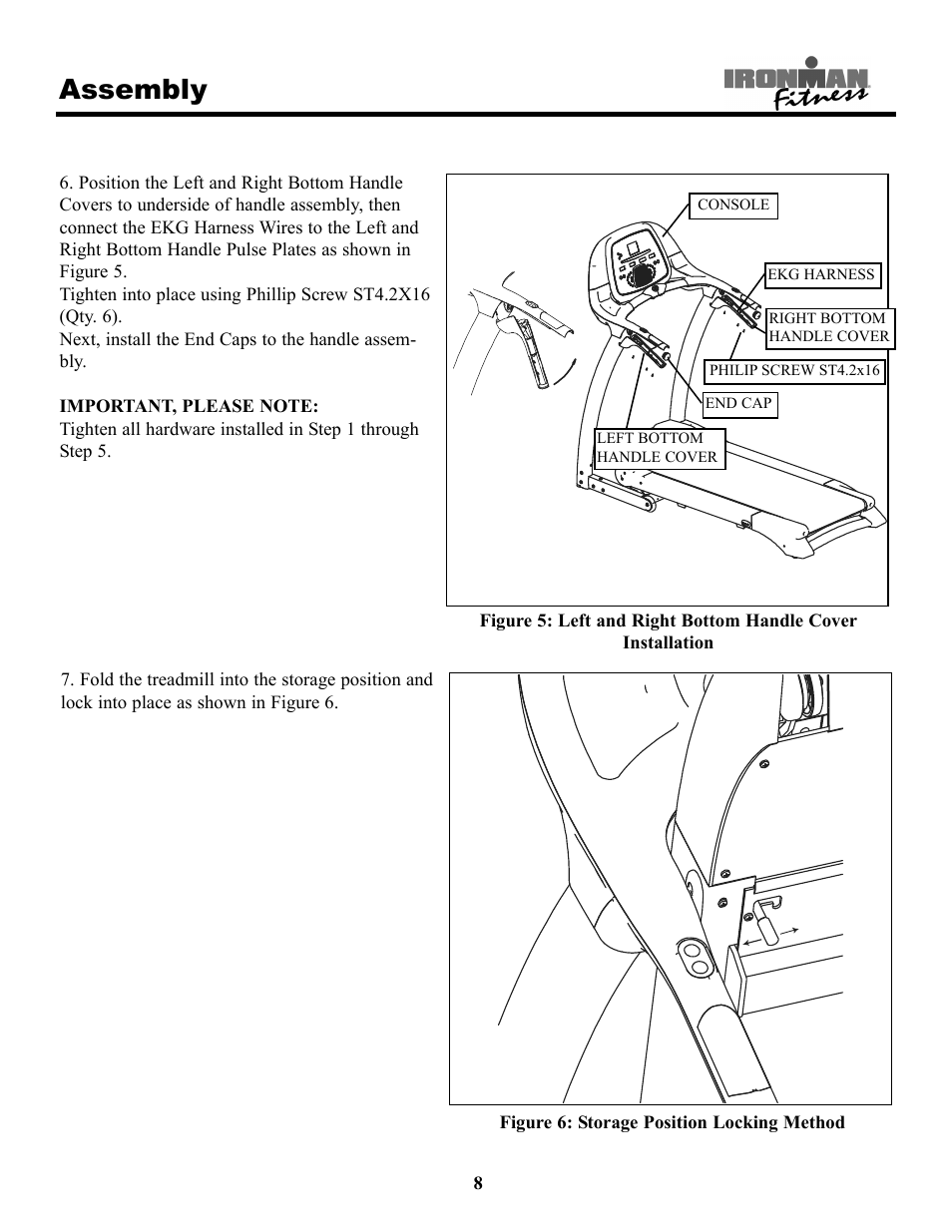 Assembly | Ironman Fitness 220t User Manual | Page 8 / 28