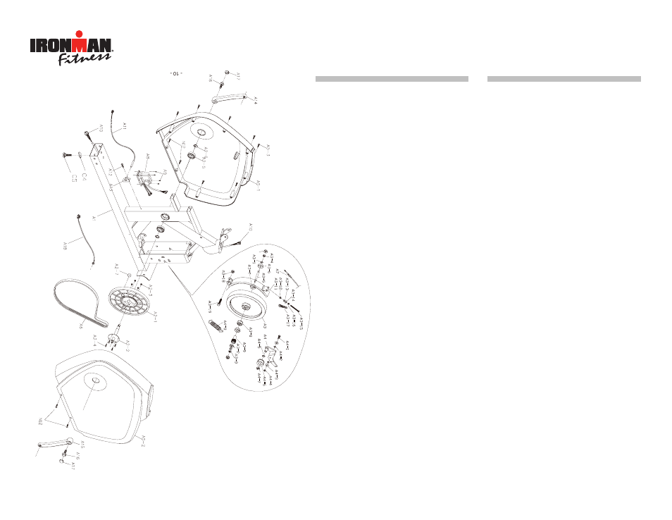 Parts list | Ironman Fitness Recumbent Bike ODYSSEY User Manual | Page 30 / 32