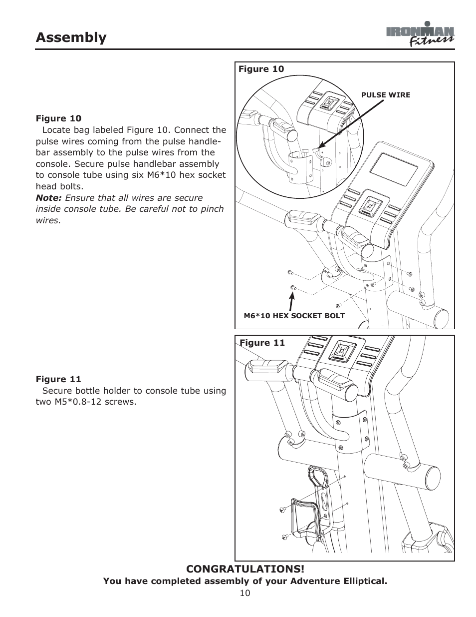 Assembly | Ironman Fitness Adventure User Manual | Page 10 / 24