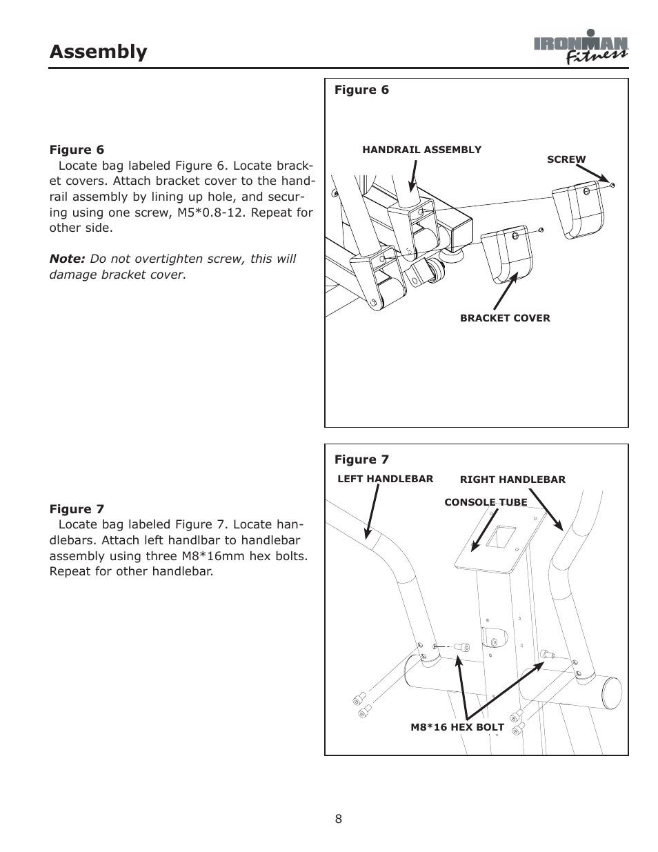 Assembly | Ironman Fitness Adventure User Manual | Page 8 / 24