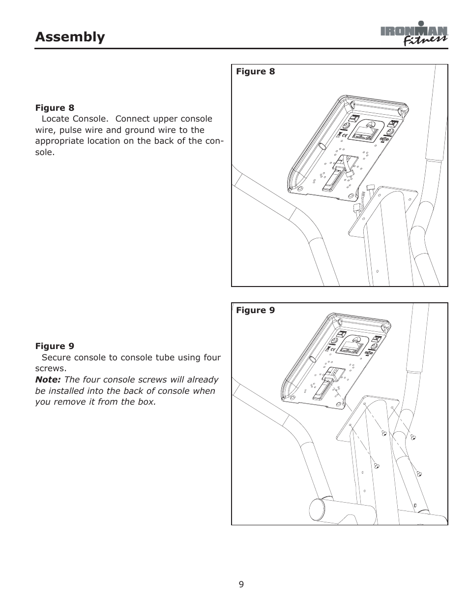 Assembly | Ironman Fitness Adventure User Manual | Page 9 / 24