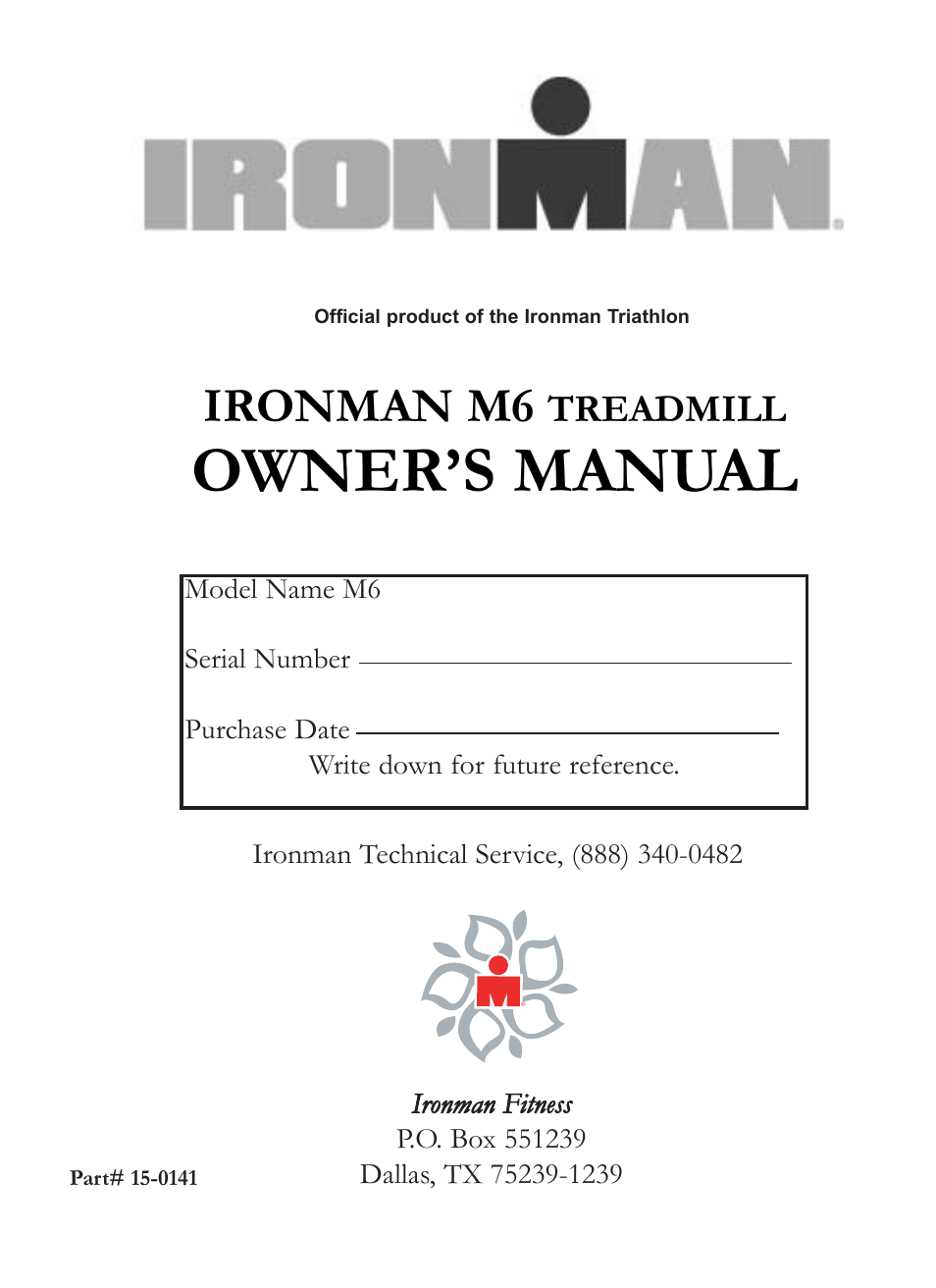 Ironman Fitness M6 User Manual | 22 pages