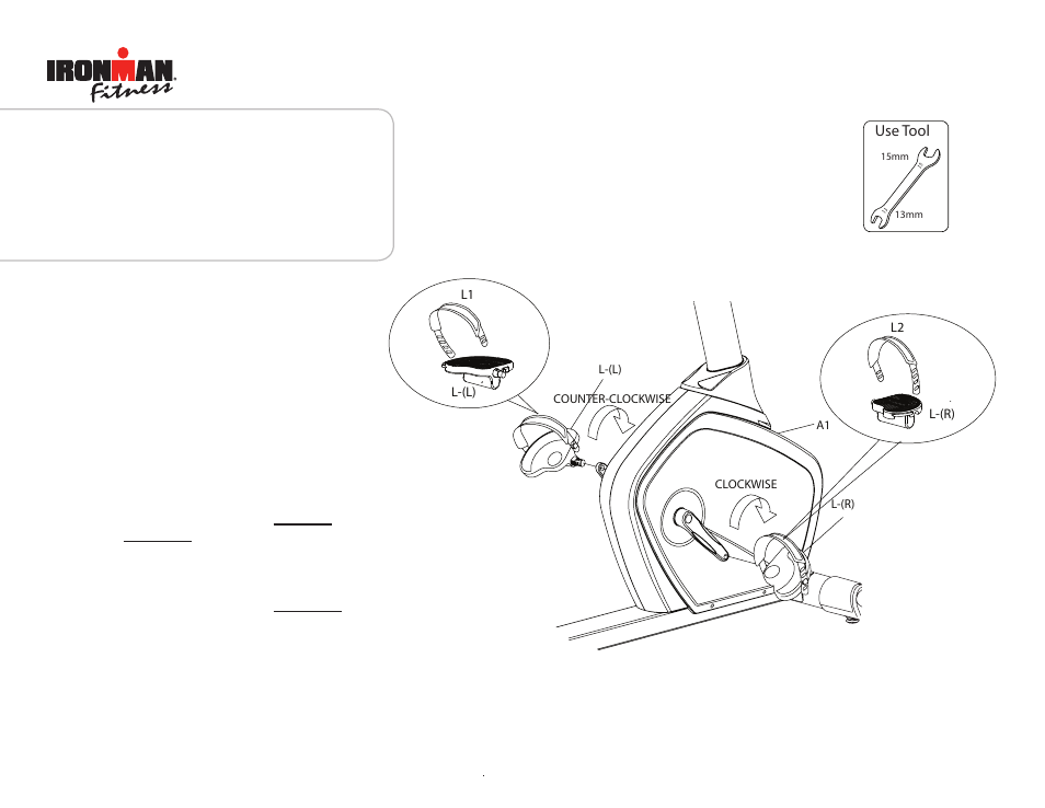 Ironman Fitness Transition Recumbent Bike IM-R7 User Manual | Page 16 / 36