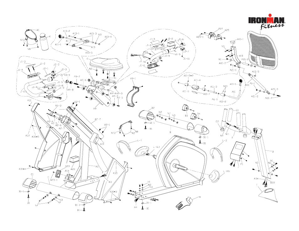 Ironman Fitness Transition Recumbent Bike IM-R7 User Manual | Page 33 / 36