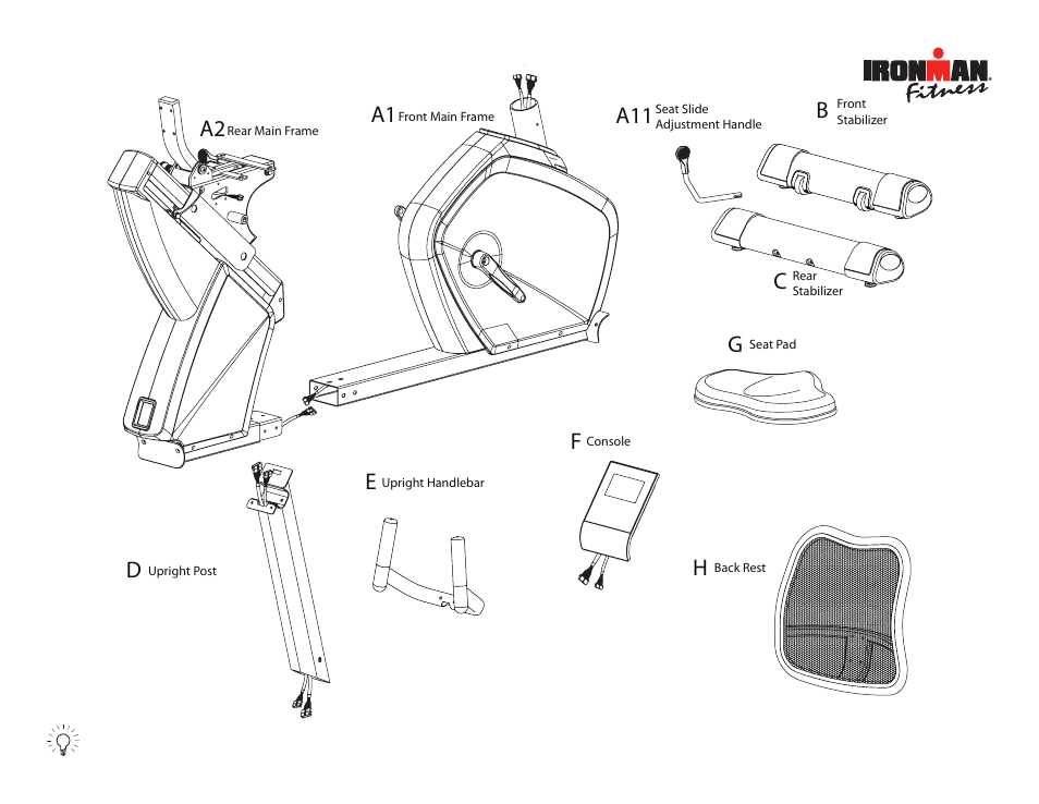 A11 c | Ironman Fitness Transition Recumbent Bike IM-R7 User Manual | Page 5 / 36