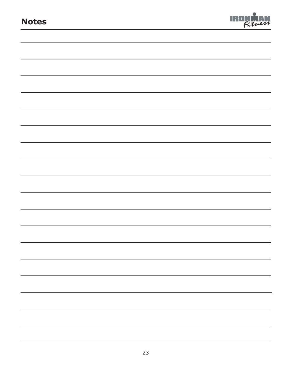 Ironman Fitness 235r User Manual | Page 23 / 24