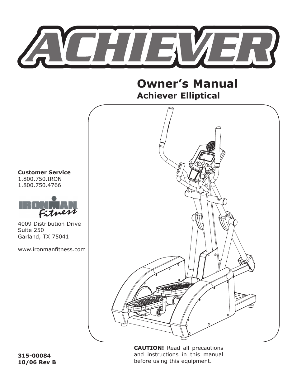 Ironman Fitness Achiever User Manual | 23 pages