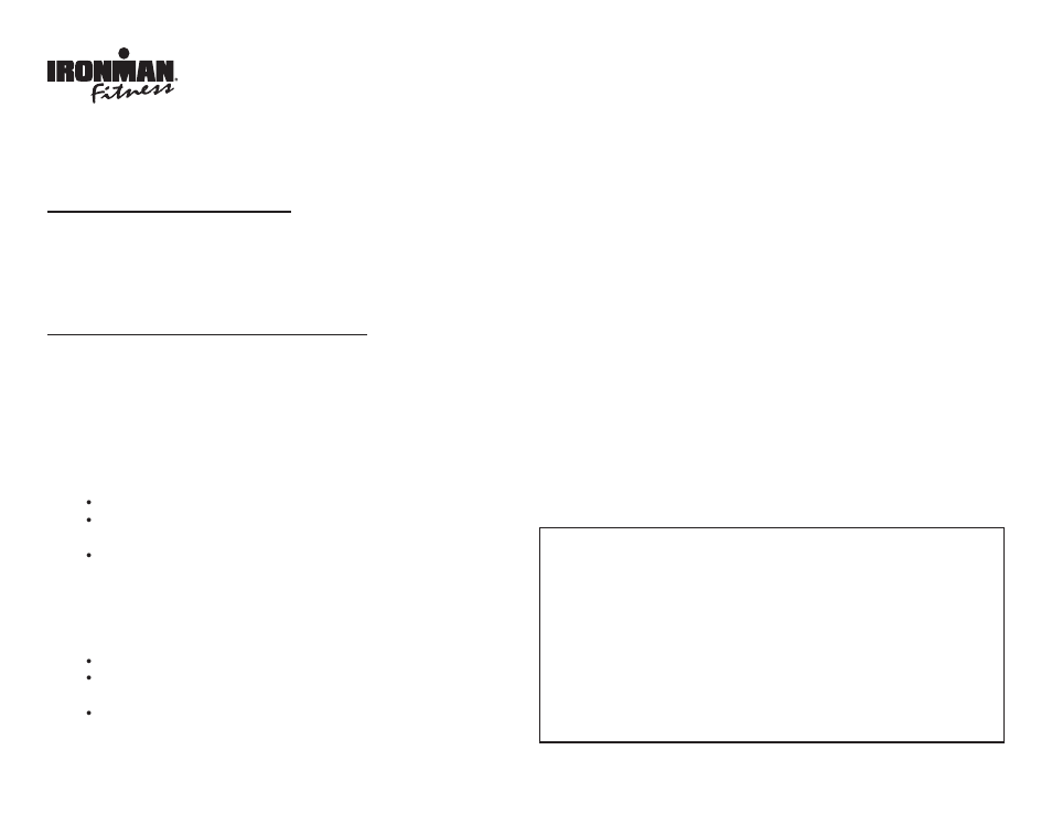 Ironman Fitness ENVY Ironman series User Manual | Page 24 / 44