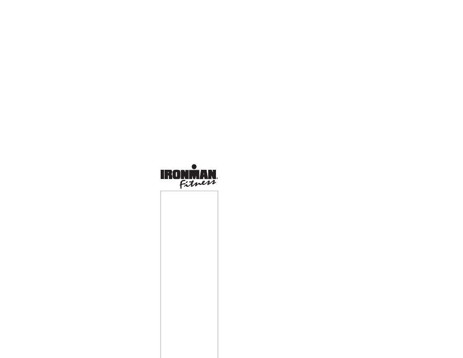 Workout information | Ironman Fitness ENVY Ironman series User Manual | Page 27 / 44
