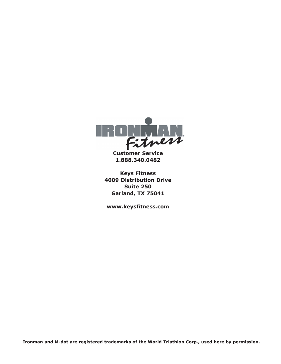 Ironman Fitness 430r User Manual | Page 23 / 23