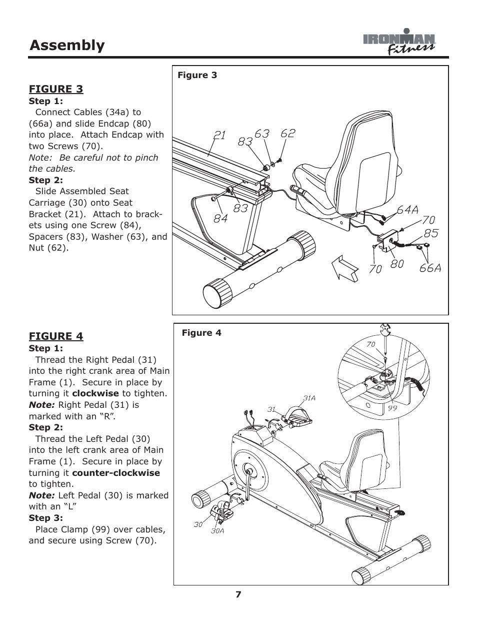 Assembly | Ironman Fitness 430r User Manual | Page 7 / 23