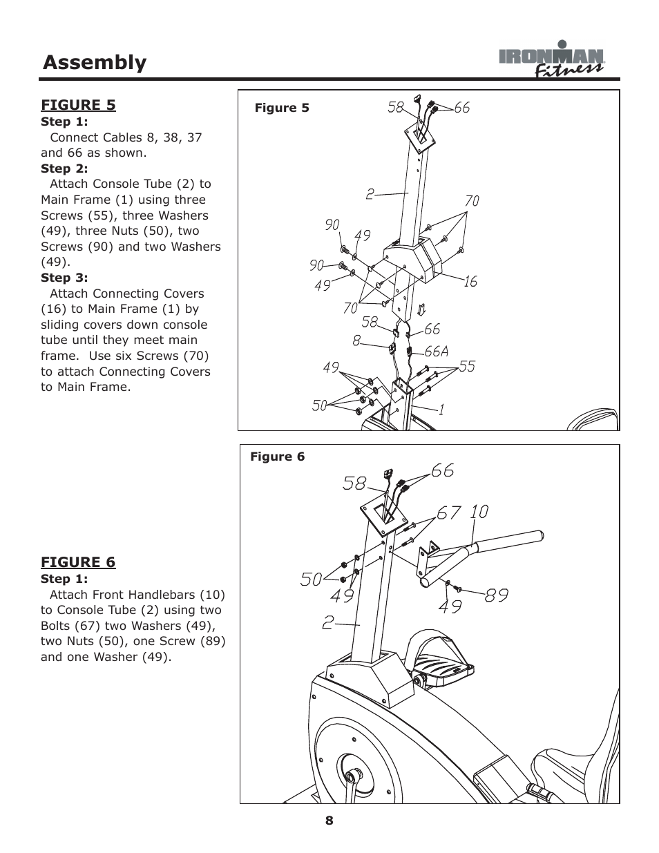 Assembly | Ironman Fitness 430r User Manual | Page 8 / 23