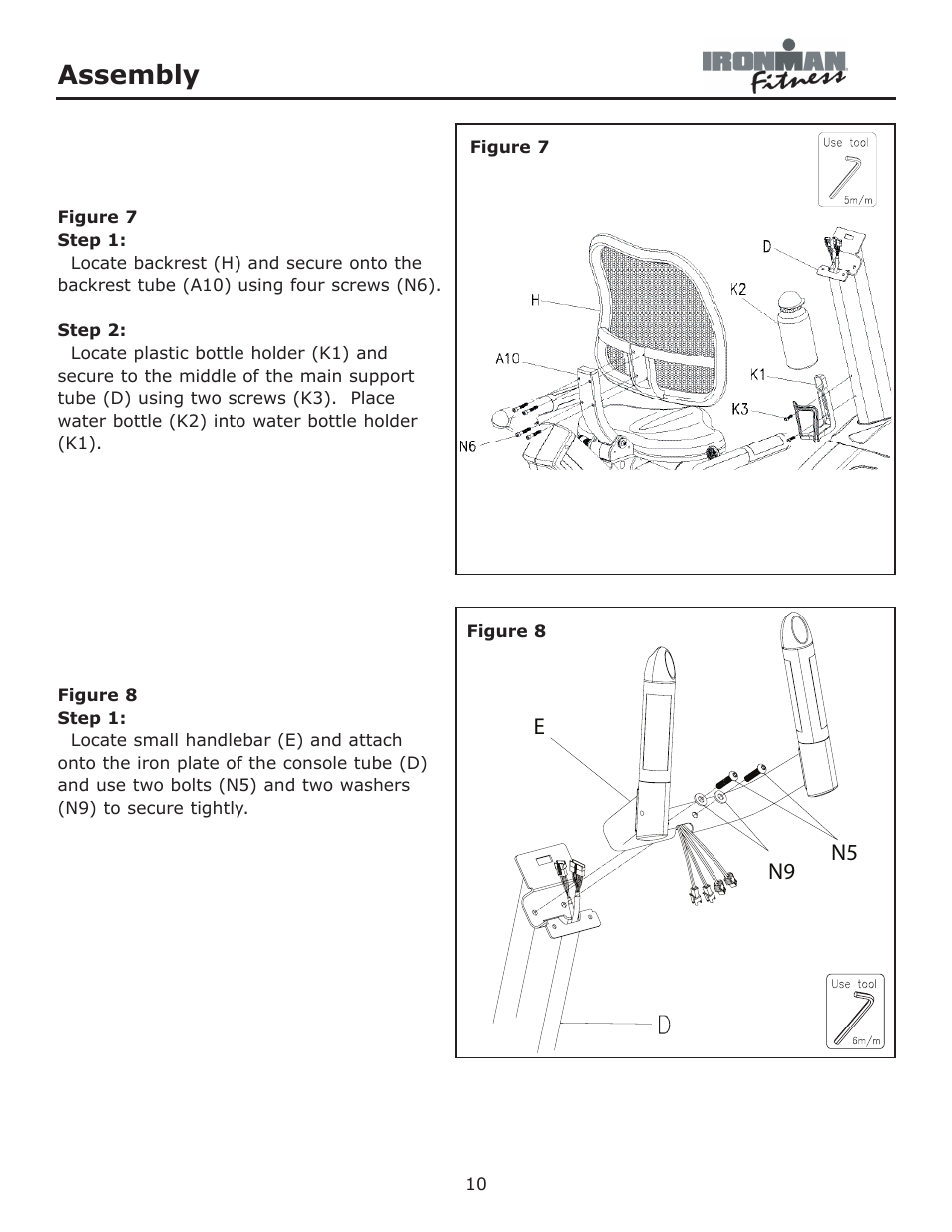 Assembly | Ironman Fitness Viper User Manual | Page 10 / 28