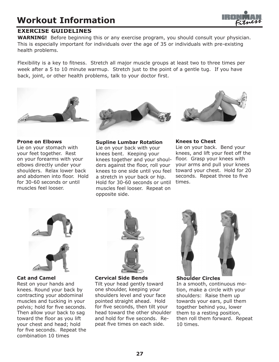 Workout information | Ironman Fitness Edge User Manual | Page 27 / 40