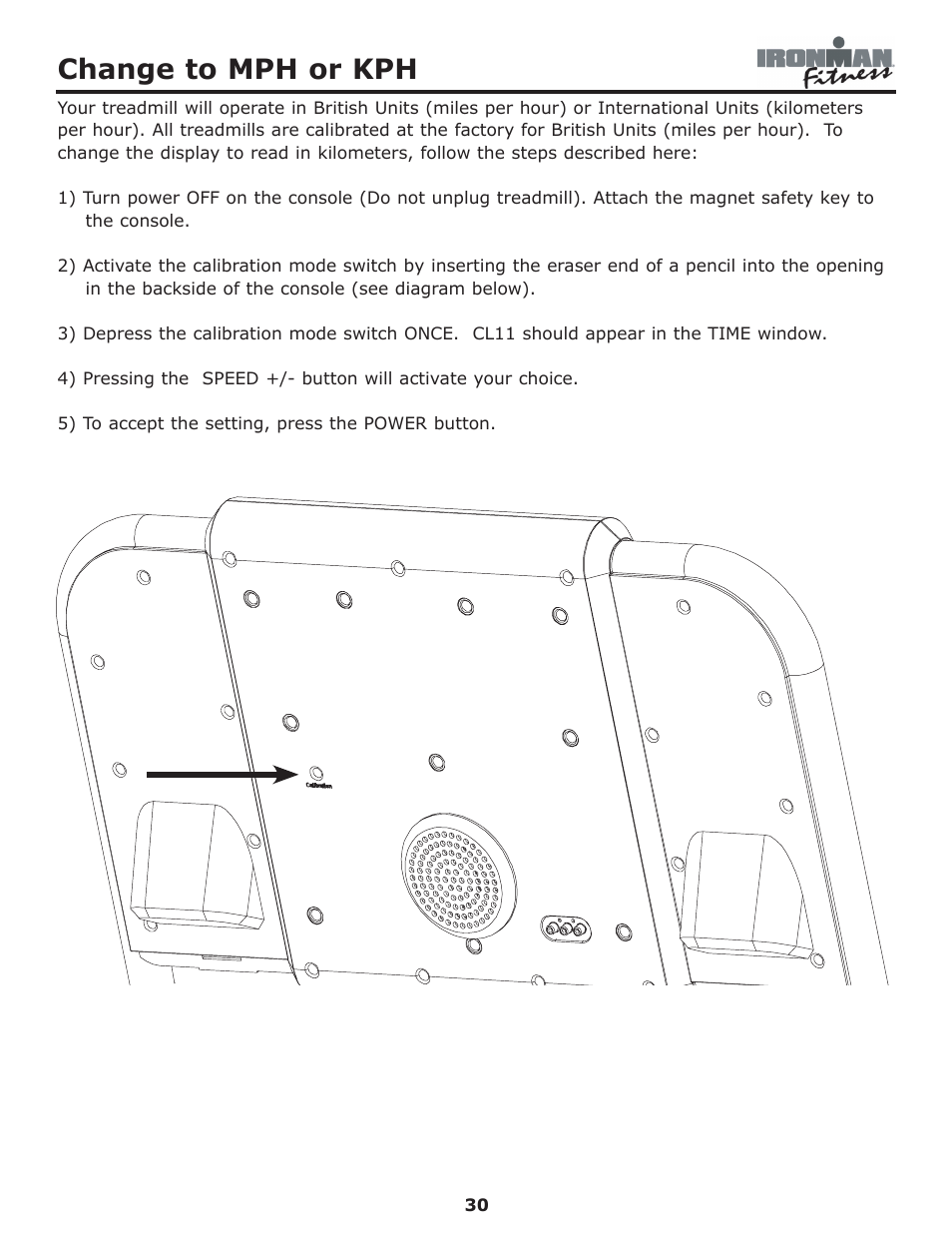 Change to mph or kph | Ironman Fitness Edge User Manual | Page 30 / 40