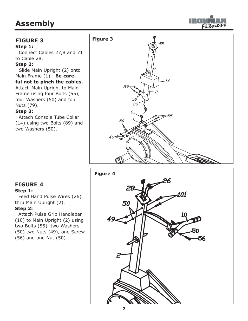 Assembly | Ironman Fitness 530e User Manual | Page 7 / 23