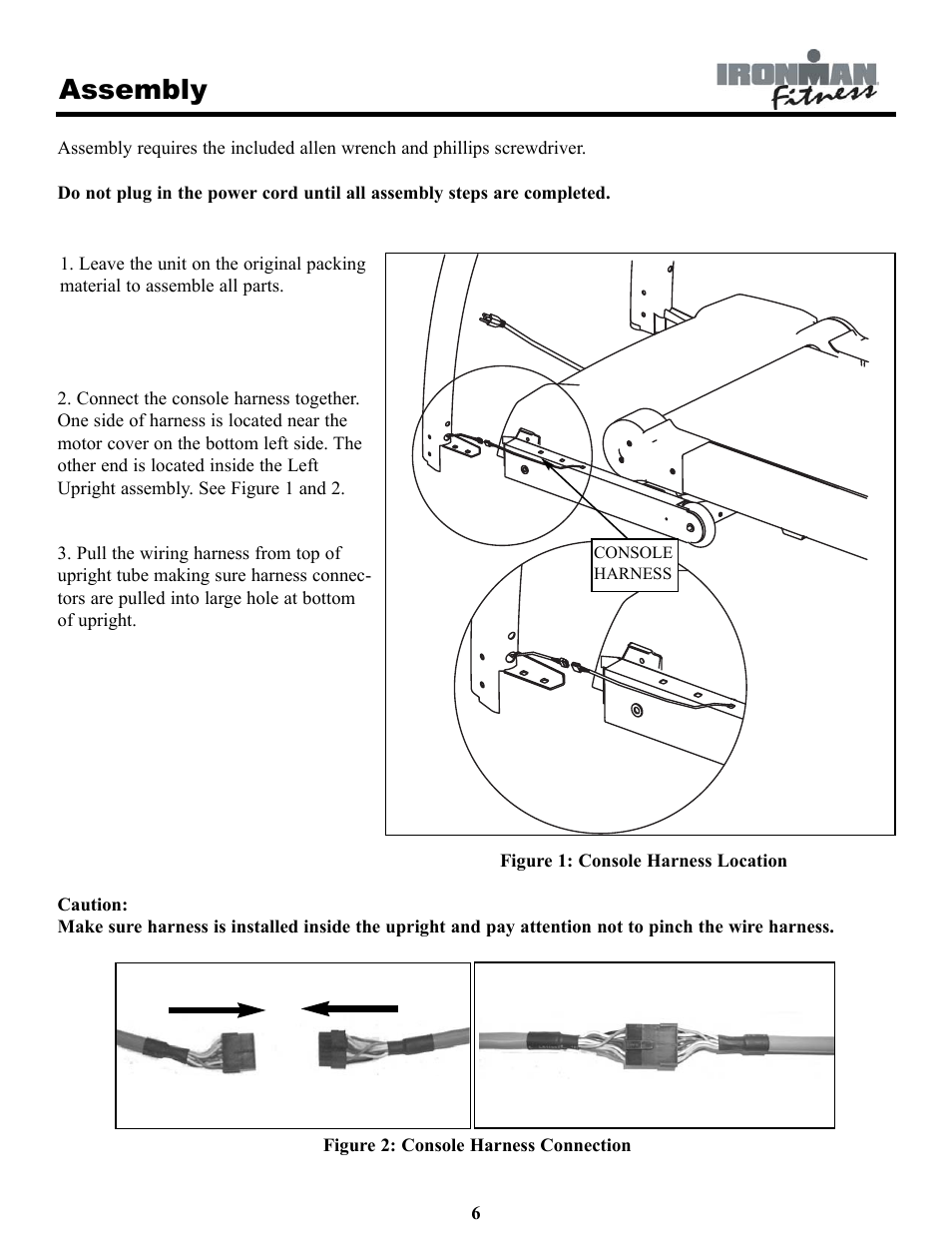 Assembly | Ironman Fitness INSPIRE User Manual | Page 6 / 33