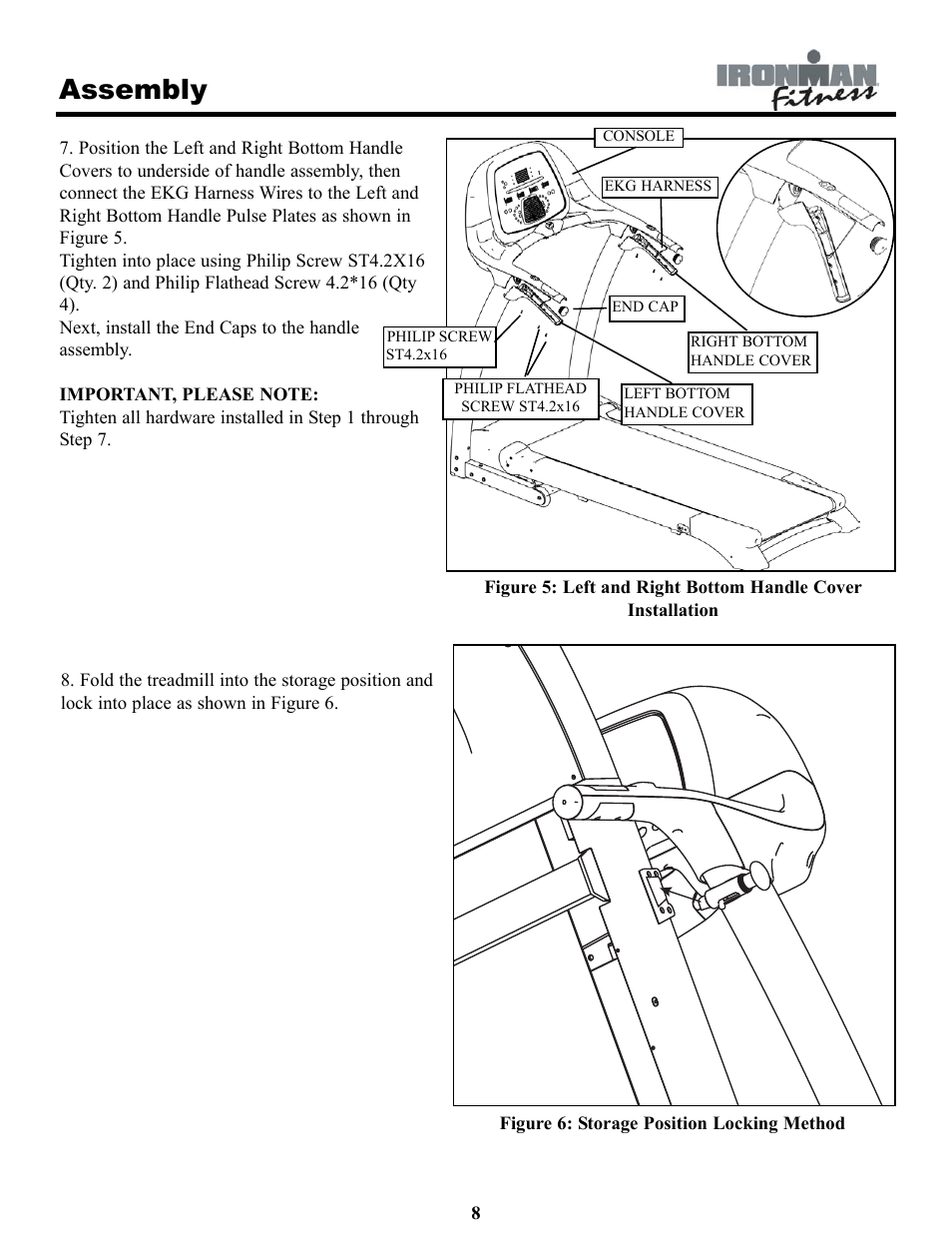 Assembly | Ironman Fitness INSPIRE User Manual | Page 8 / 33