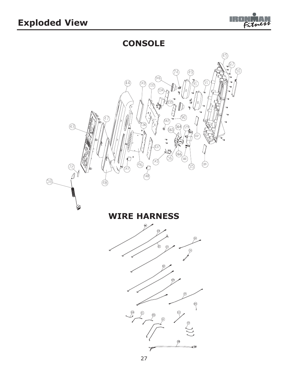 Exploded view | Ironman Fitness Envision User Manual | Page 27 / 32