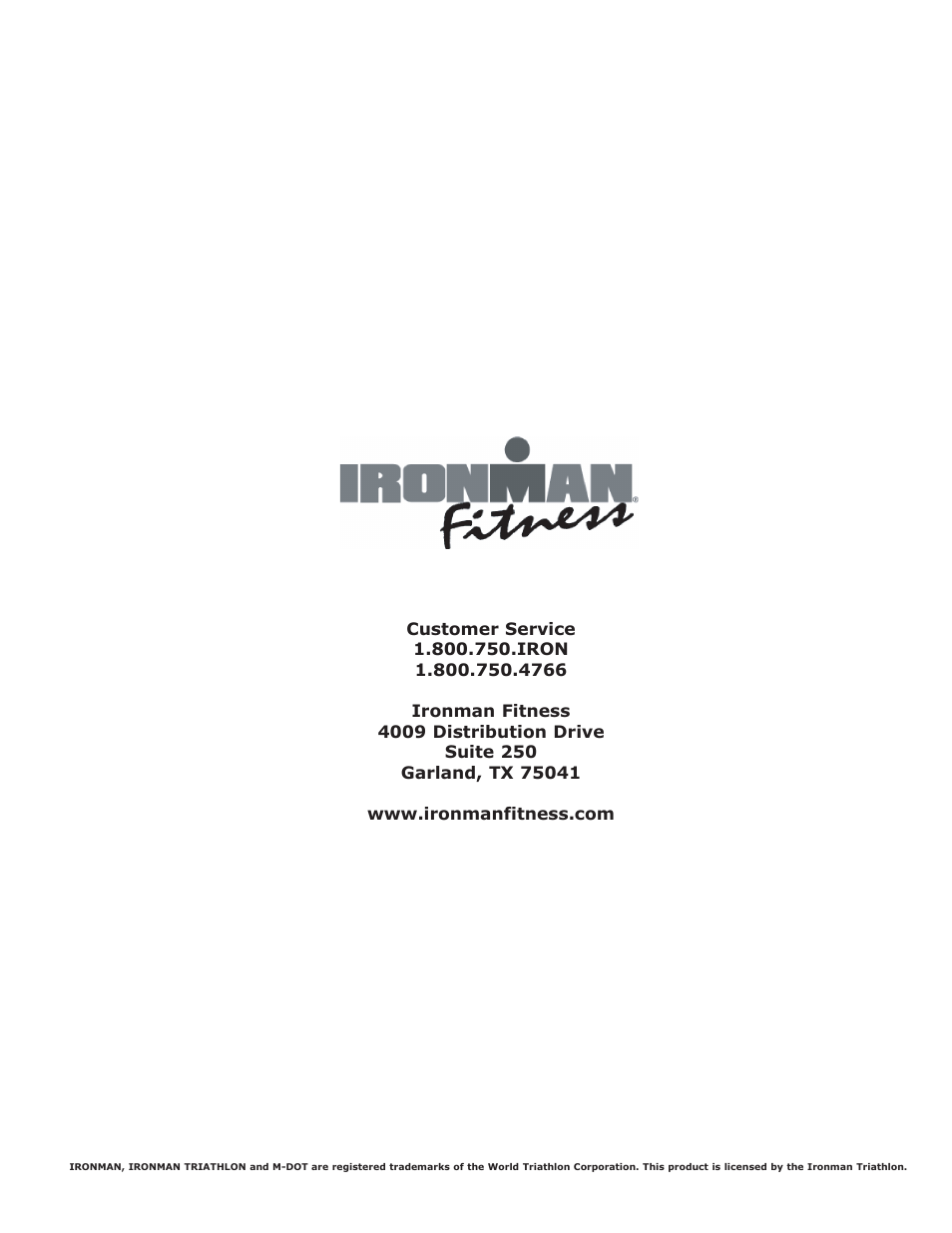 Ironman Fitness 350r User Manual | Page 28 / 28