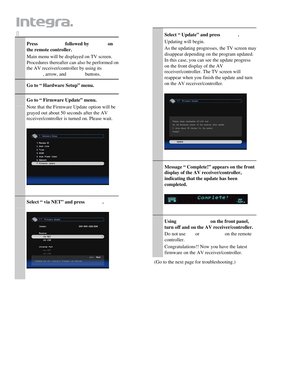 Integra DTR-80.2/70.2 User Manual | Page 4 / 10