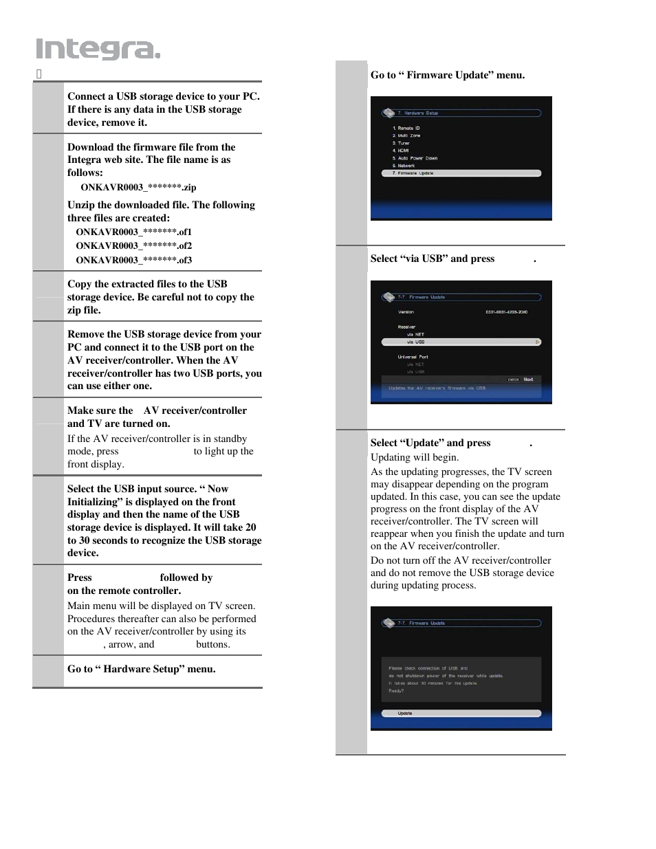 Integra DTR-80.2/70.2 User Manual | Page 7 / 10