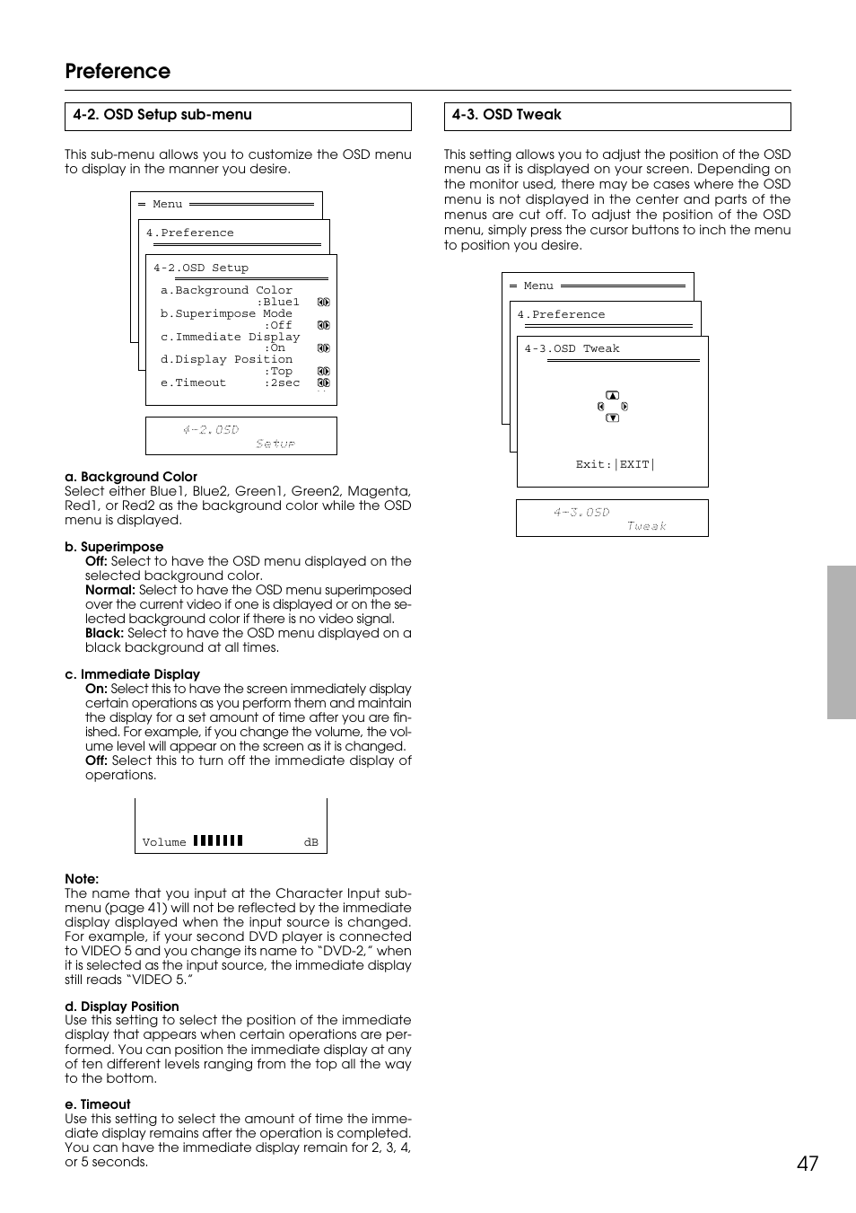 47 preference | Integra DTR-9.1 User Manual | Page 47 / 92