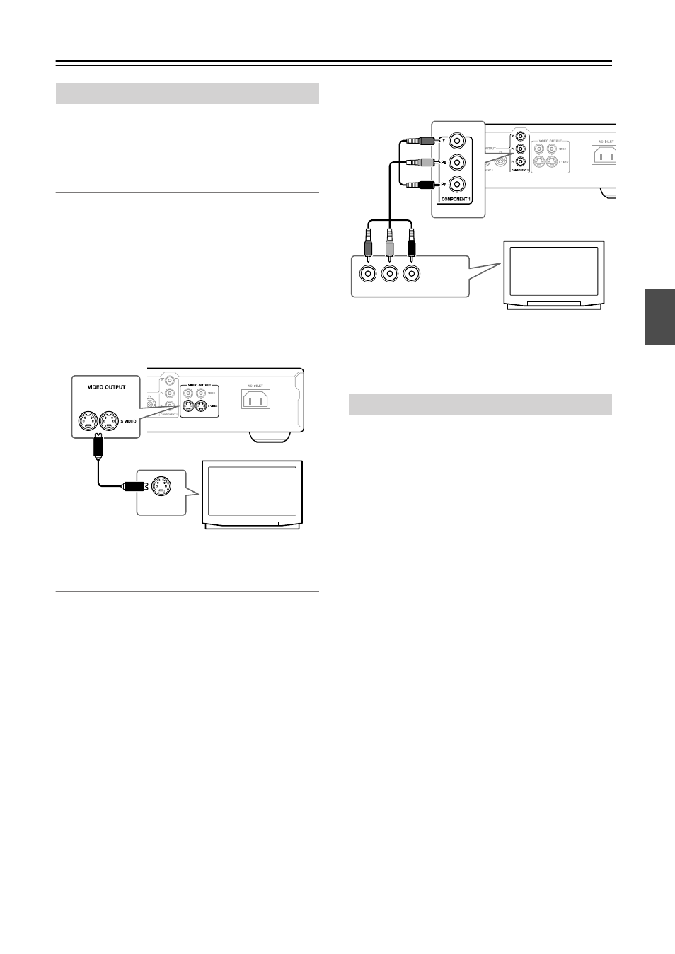 Connecting the dps-5.4 —continued, Connecting your tv, Connecting to an av receiver | Integra DPS-5.4 User Manual | Page 19 / 60