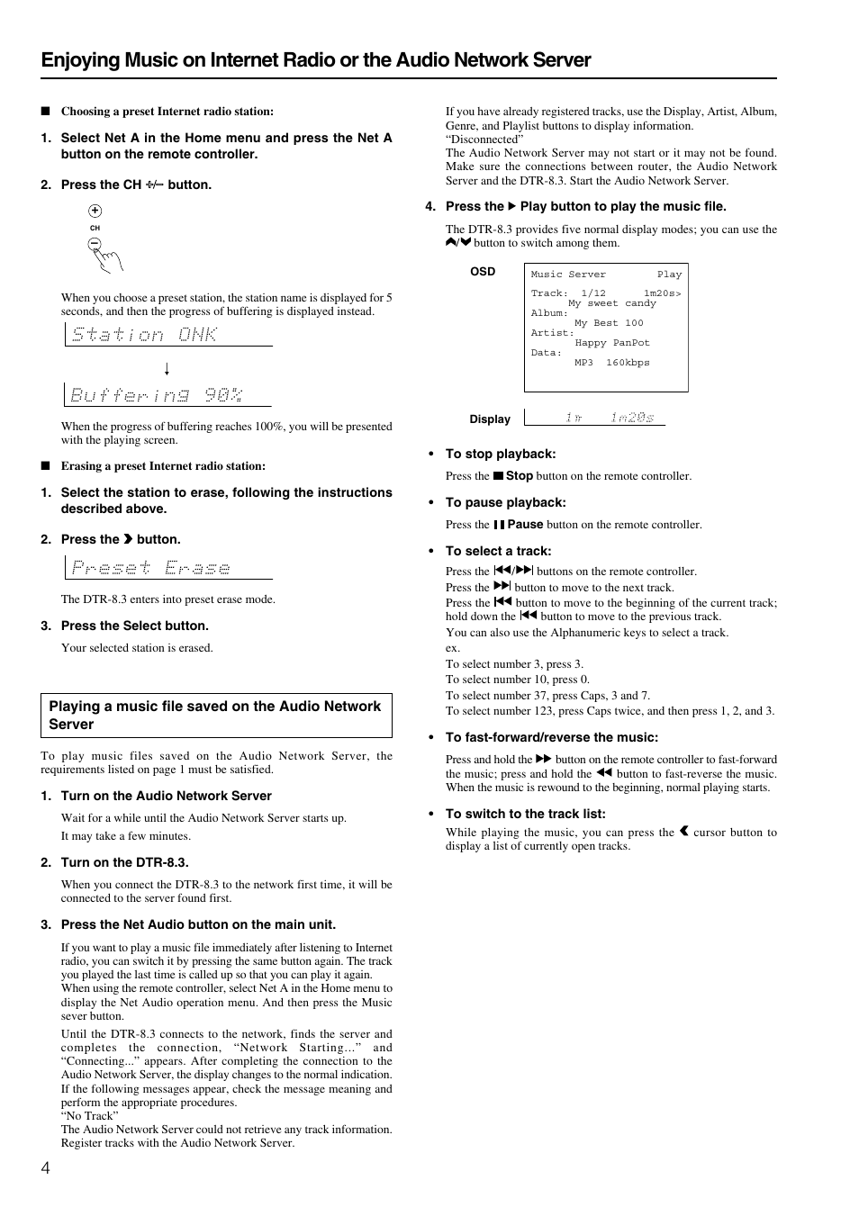 Integra DTR-8.3 User Manual | Page 92 / 96